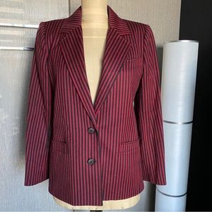 Vintage Christian Dior Sport Striped Red Blazer